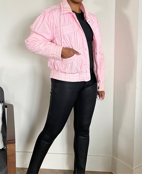 Baby Pink Bomber Jacket (S)