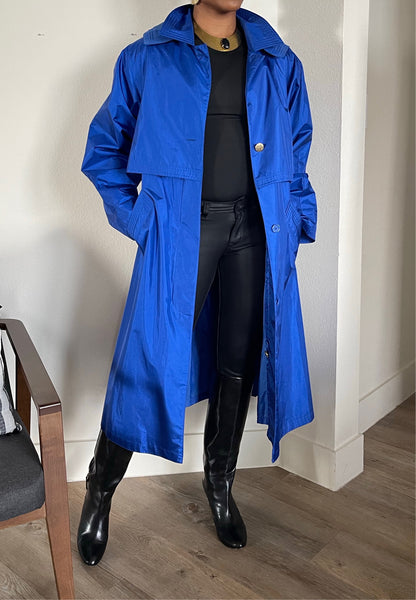 Blue Trench Coat (M/L)